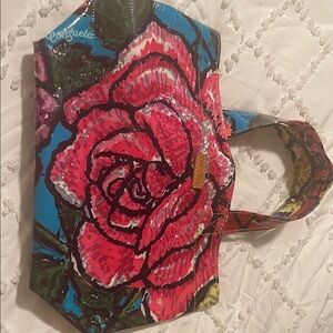 Consuela Floral Tote Bag - Pink and Blue